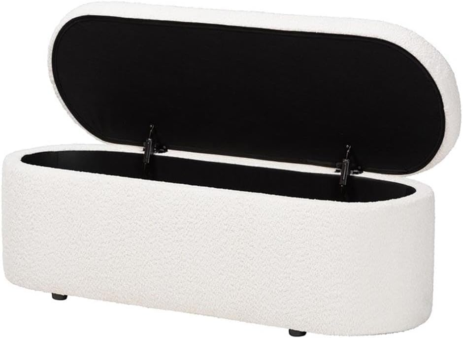 Teddy Fabric Lift Top Storage Bench