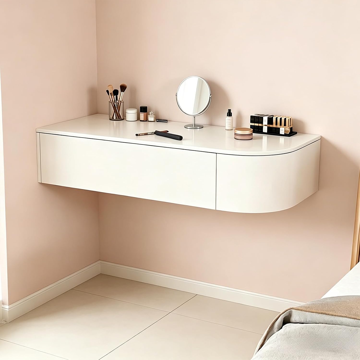 Wall Mounted Floating Vanity Desk