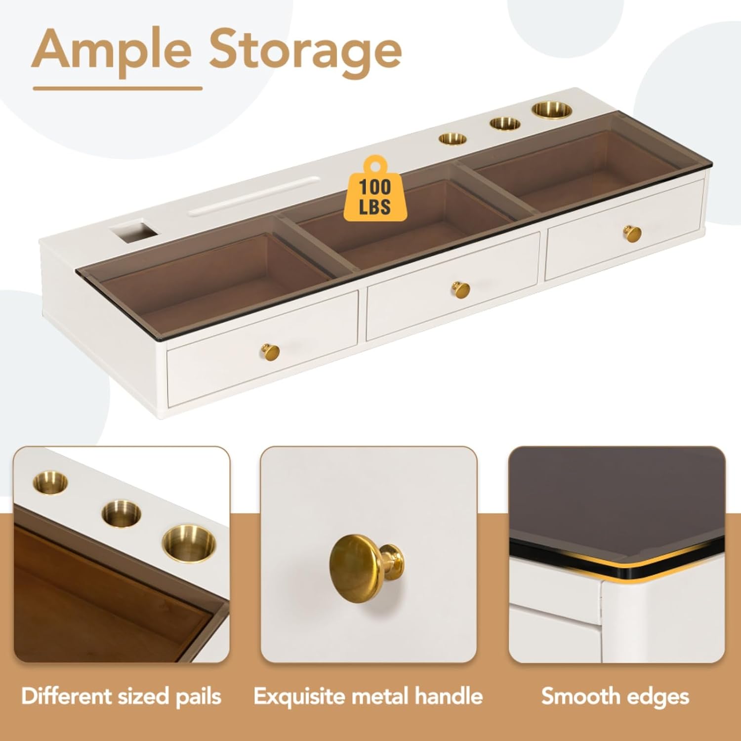 Compact Wall-Mounted Vanity Table
