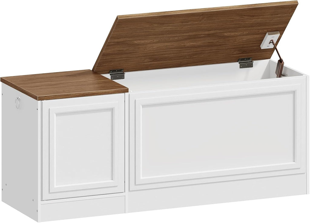 Safety Hinge Wooden Storage Bench