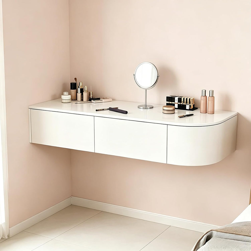 Wall Mounted Floating Vanity Desk