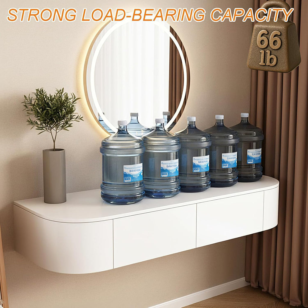 Wall Mounted Floating Vanity Desk