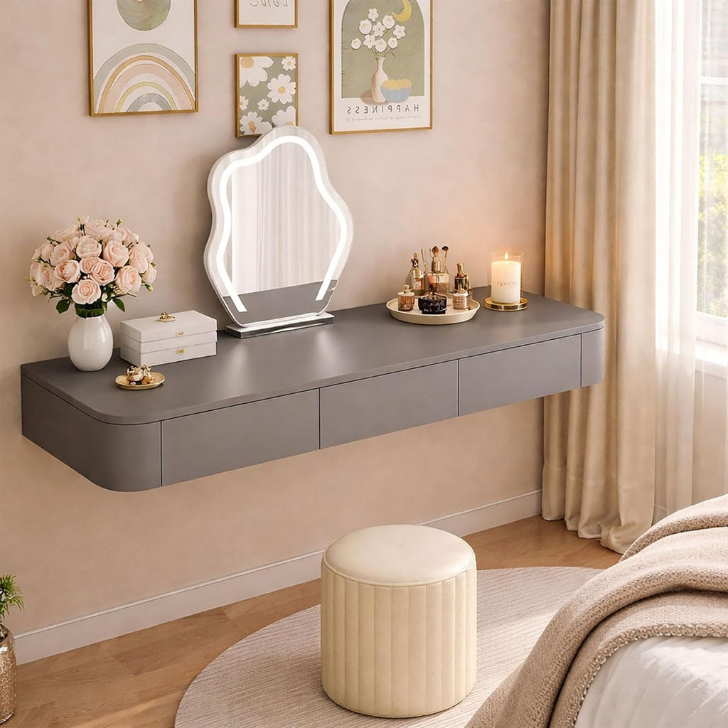 Floating Wall Mounted Makeup Vanity Desk