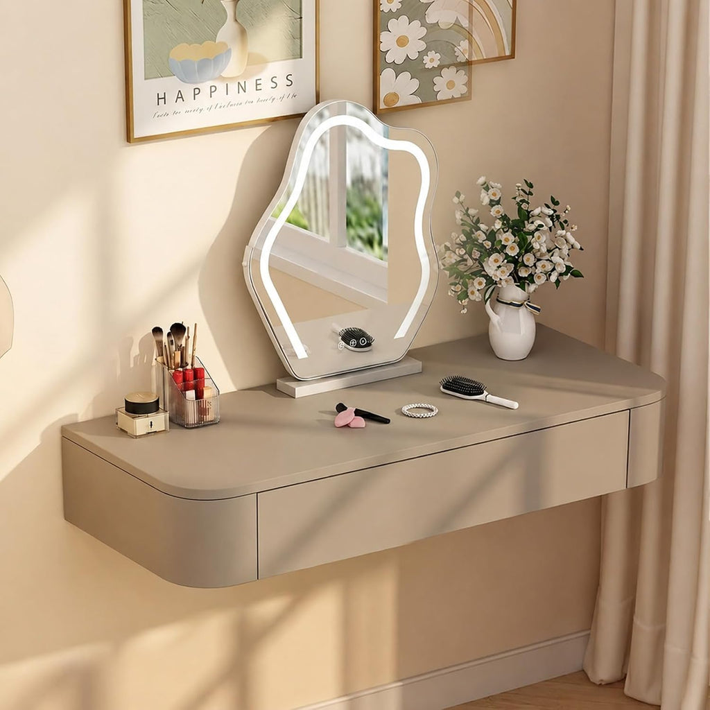 Wall Mounted Floating Vanity Desk