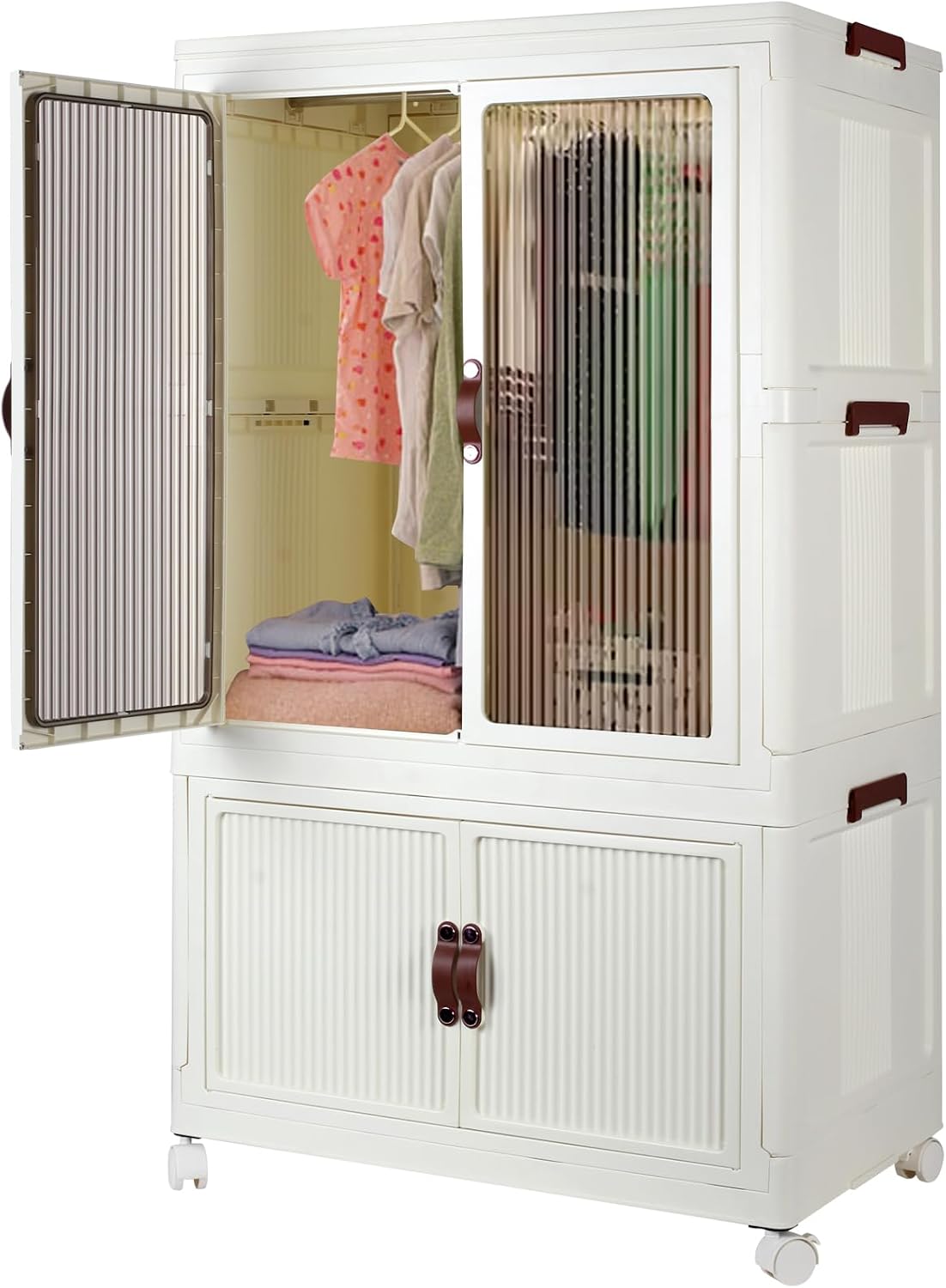 Stackable Collapsible Closet Storage Bins