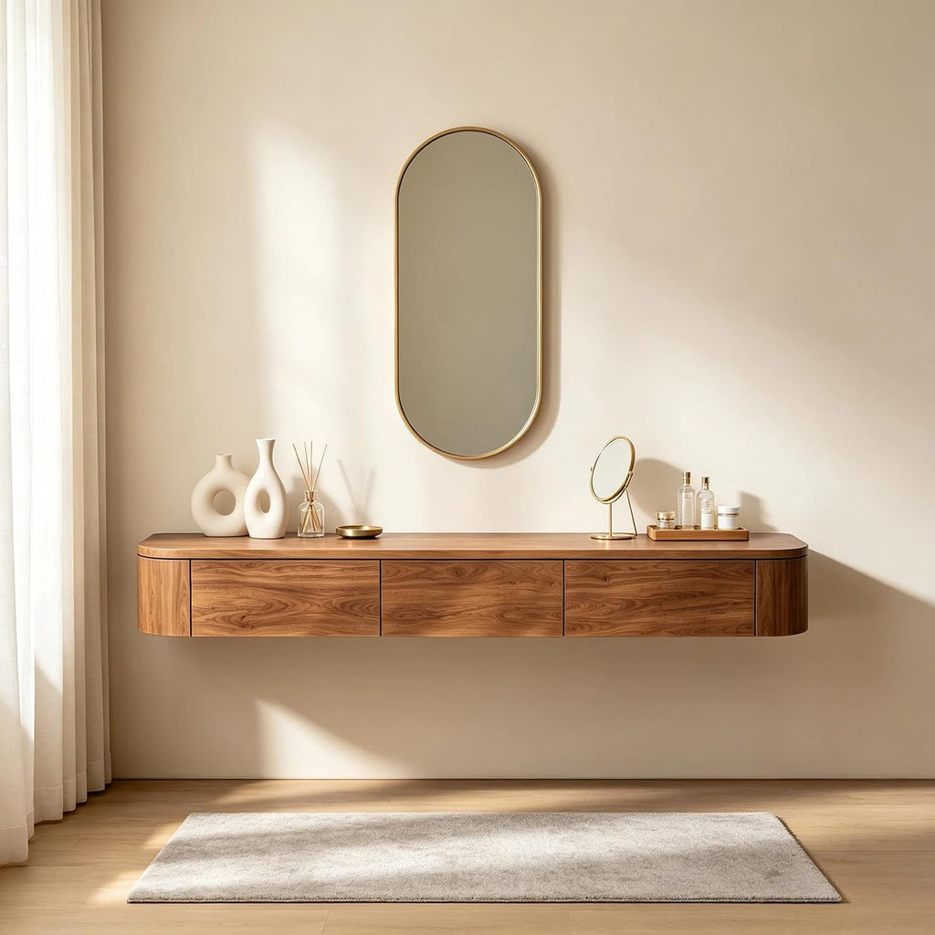 Floating Wall Mounted Makeup Vanity Desk