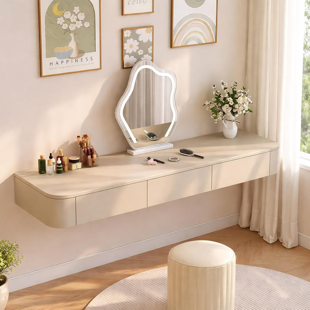 Floating Wall Mounted Makeup Vanity Desk