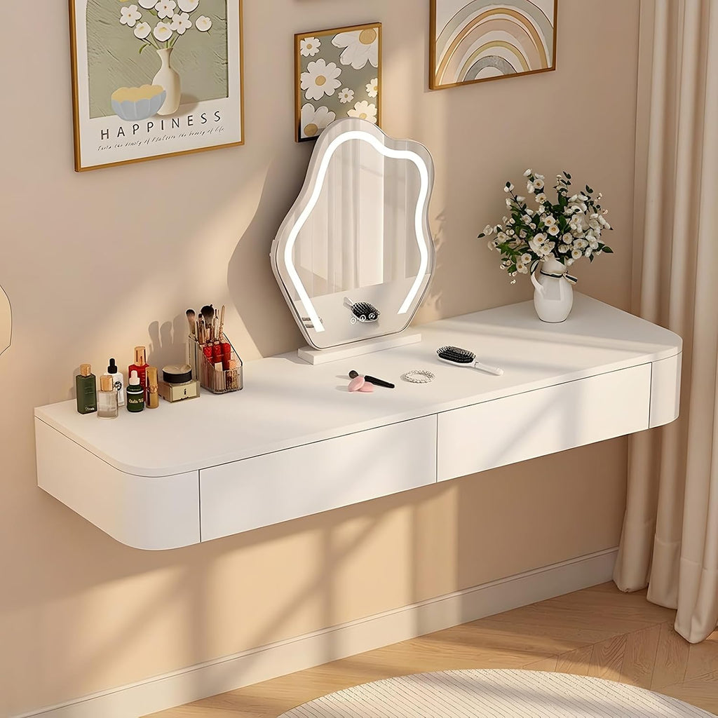Wall Mounted Floating Vanity Desk