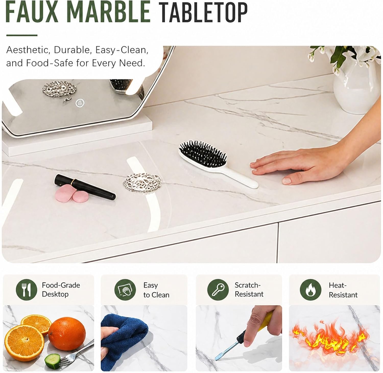 Floating Wall Mounted Makeup Vanity Desk