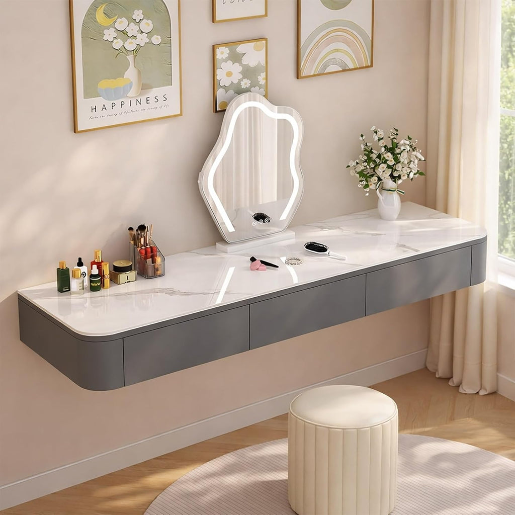 Floating Wall Mounted Makeup Vanity Desk