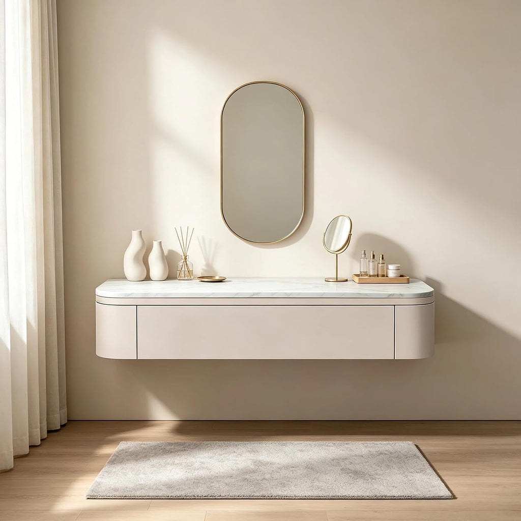 Floating Wall Mounted Makeup Vanity Desk