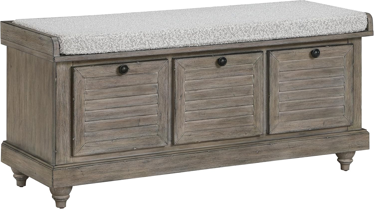 Goldstone Coastal Shutter Lift Top Storage Bench