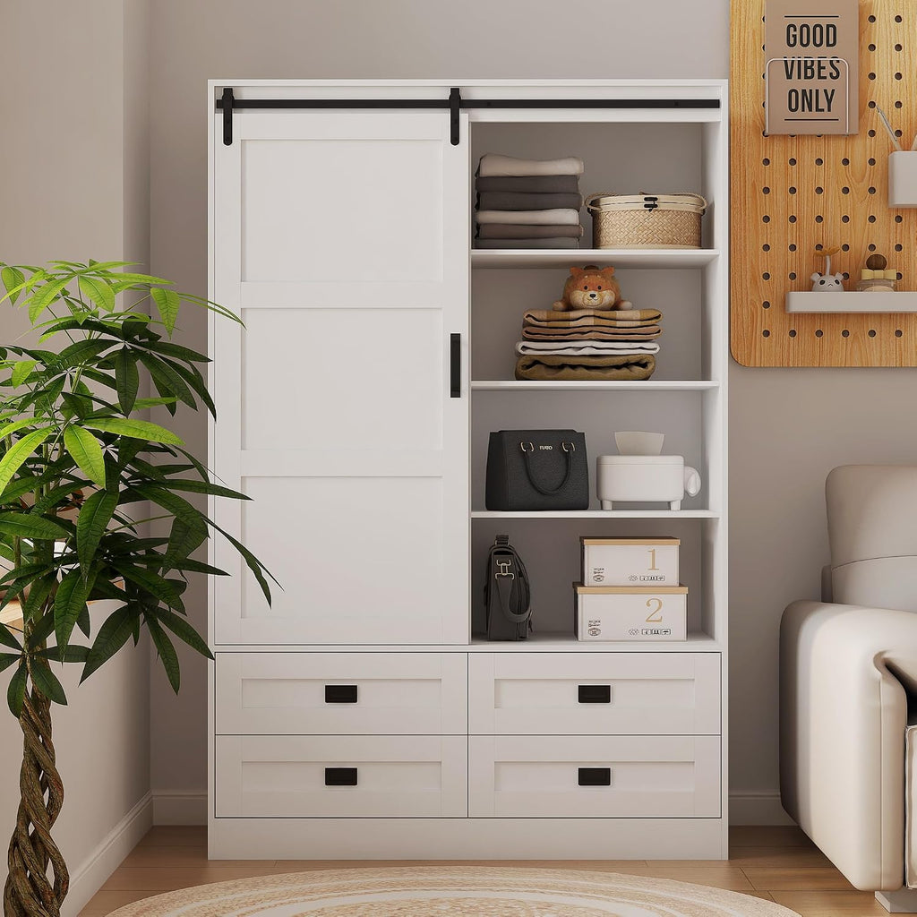 Wooden Sliding Door Wardrobe Closet