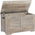 Grey Lift Top Wooden Storage Chest Bench