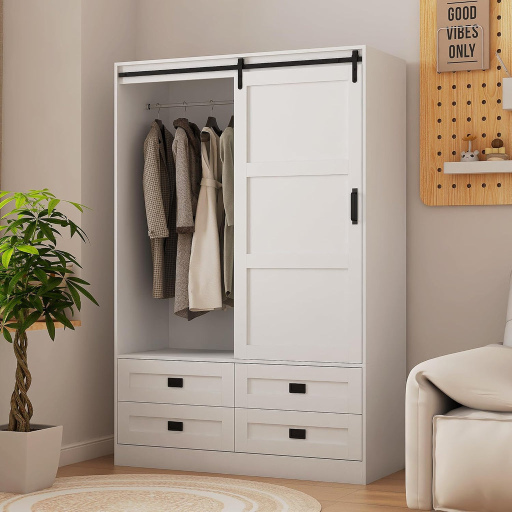 Wooden Sliding Door Wardrobe Closet