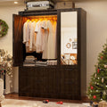 Sliding Mirror LED Wardrobe Closet