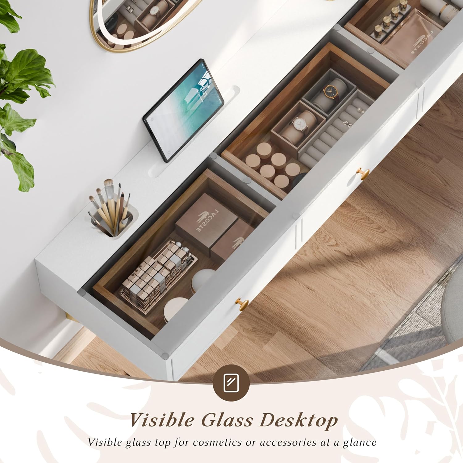 Wall Mounted Floating Vanity Table
