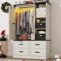 Farmhouse LED Sliding Wardrobe Closet